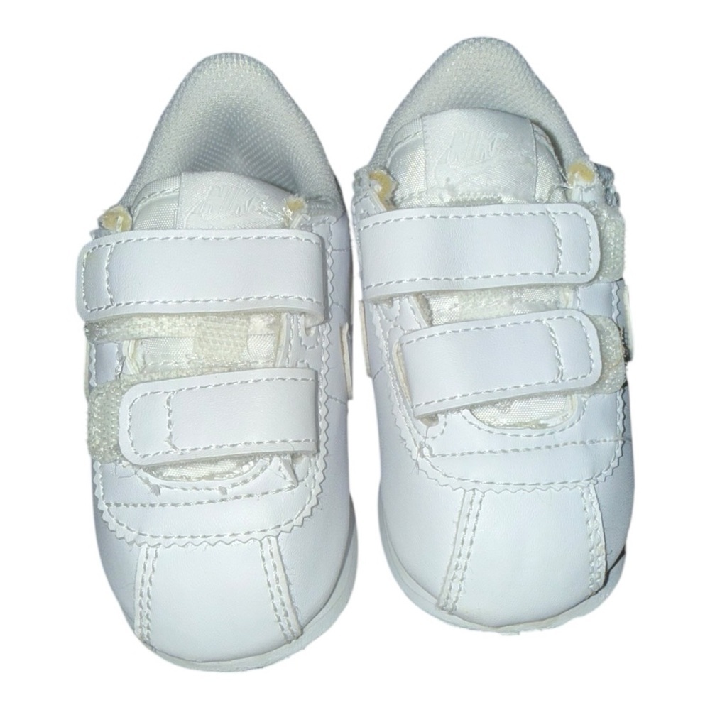 Nike Cortez Basic SL TD 'Triple White' Size 5C - Picture 3 of 7